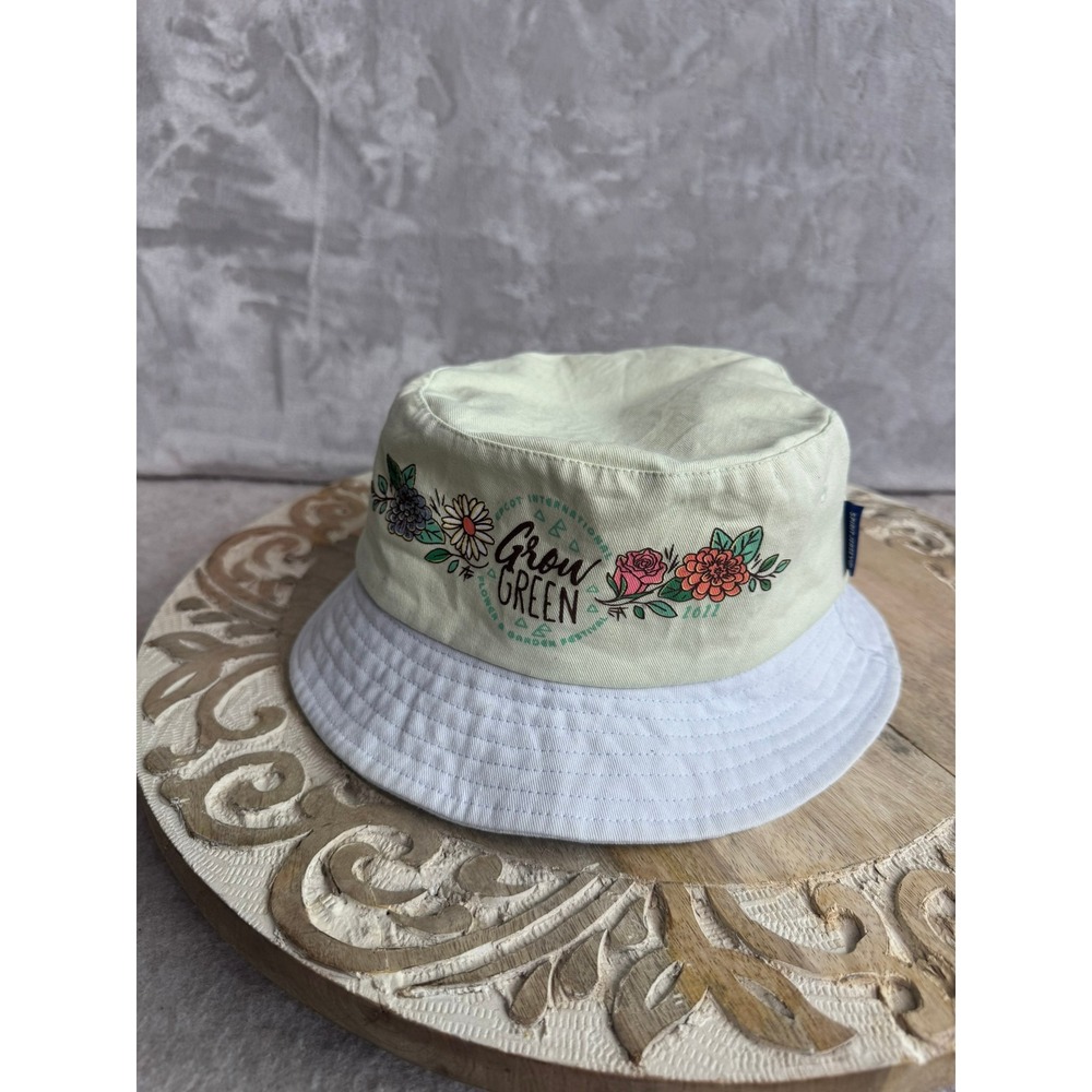 Disney Epcot Flower Garden Festival Grow Green Spirit Jersey Bucket Hat Mint